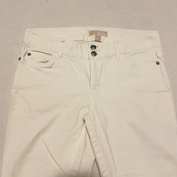 Michael Kors White Jeans Womens Size 6 Pants Flaws - Picture 2 of 16